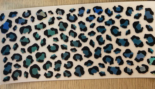 Blue holographic print Decal