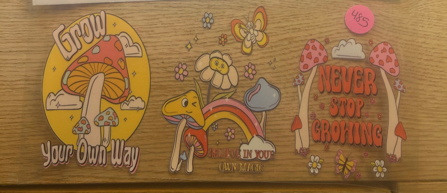 Mushroom Grow your own Way Decal Wrap