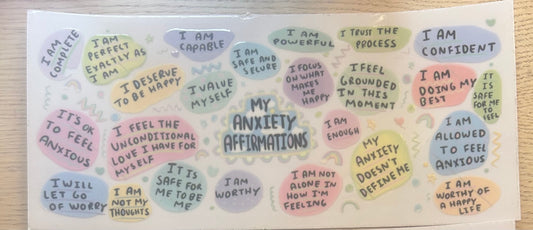 Anxiety Affirmations Decal Wrap