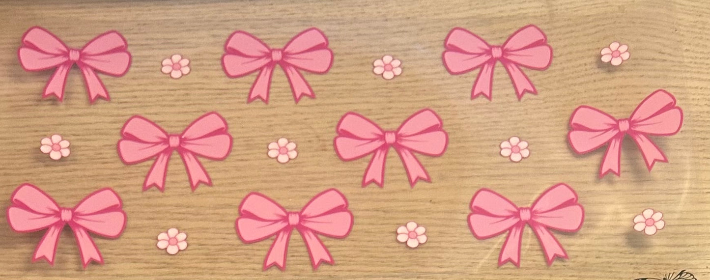 Pink Bows Decal Wrap