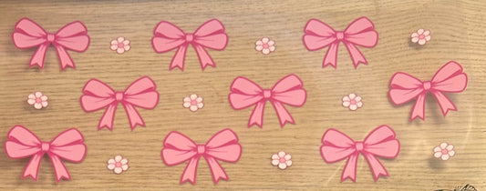 Pink Bows Decal Wrap