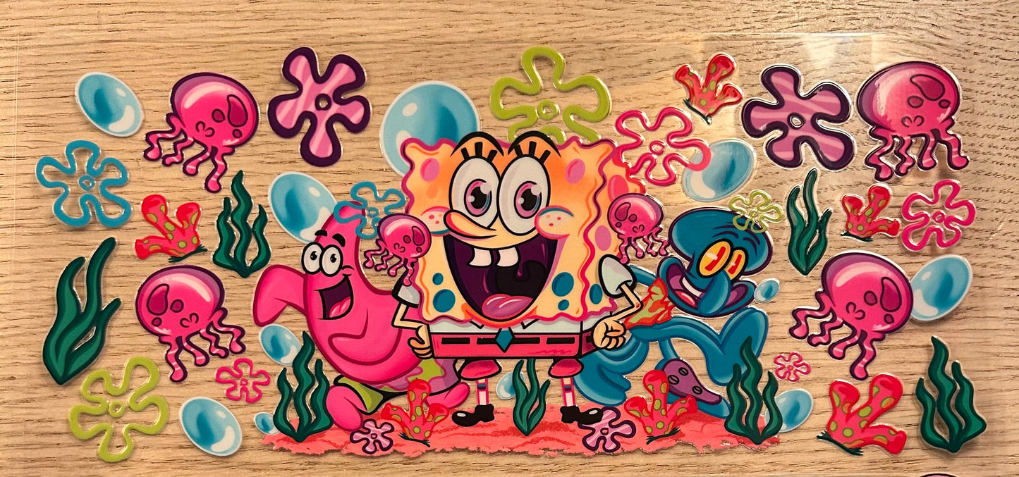 Colorful Sponge bob Decal Wrap