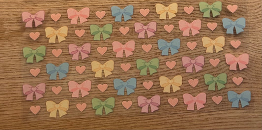 Pastel color Bows Decal