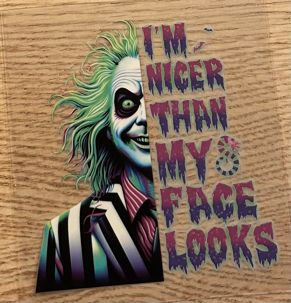 Im nicer then my face looks Decal