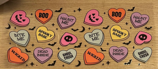 Spooky conversation hearts Decal