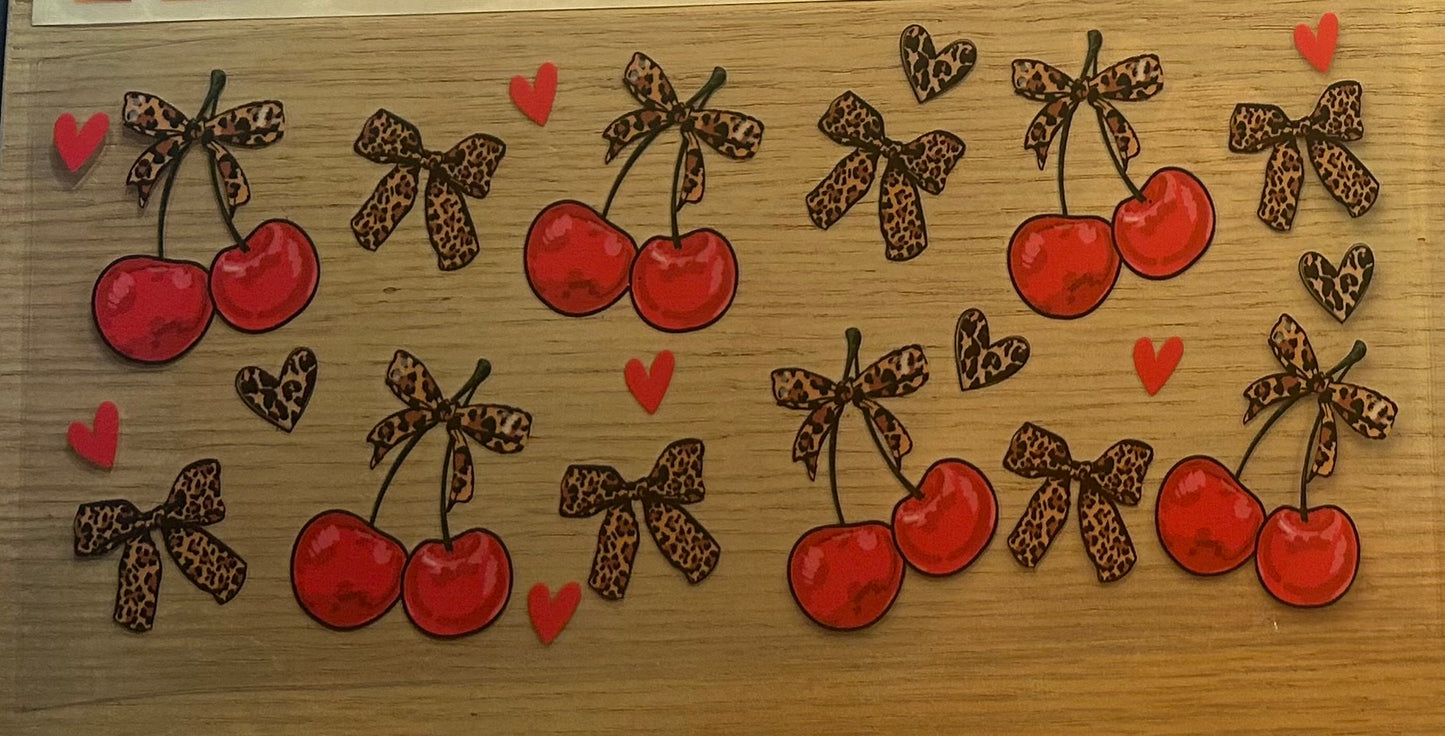 Cherries and bows (cheetah)