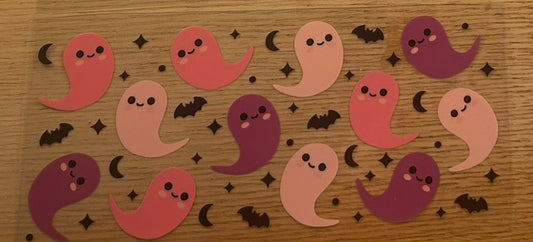 Pink and purple ghosties