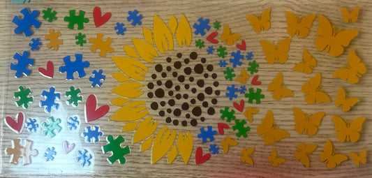 Autism Sunflower