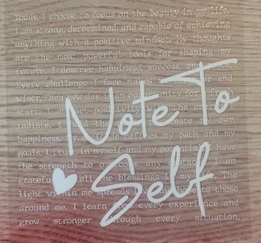 Note to Self (White)
