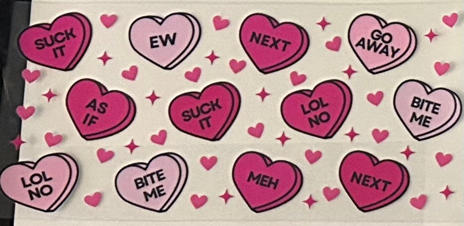 Snarky conversation Hearts