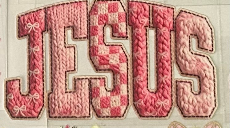 Jesus embroidered