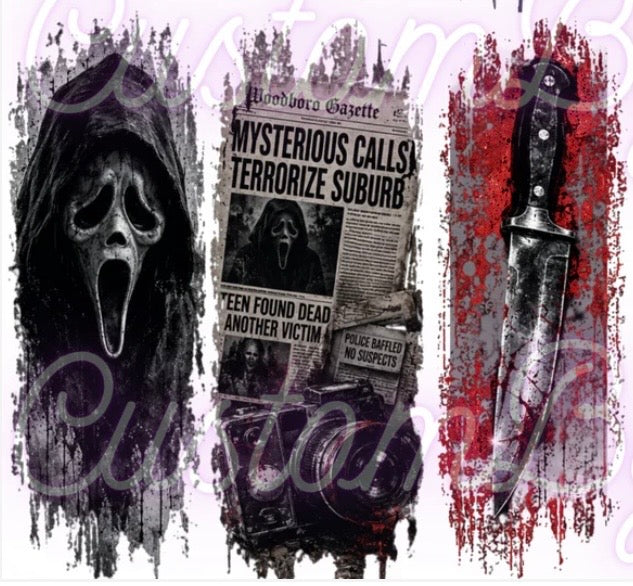 Ghost Face newspaper clipping